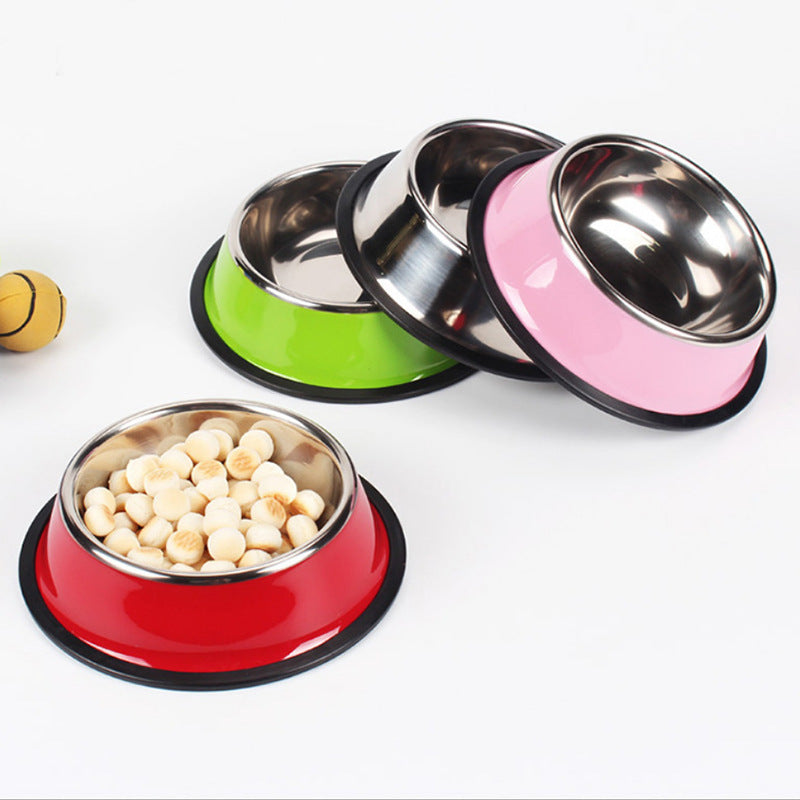 Pet bowl feeding basin