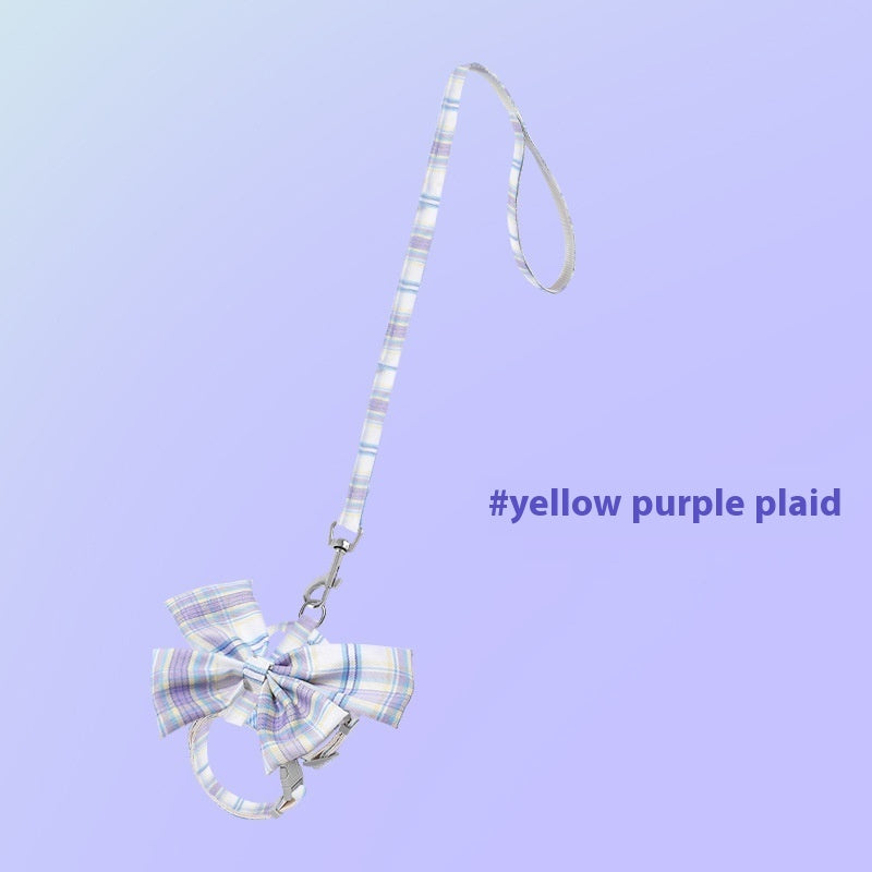 Bow I-shaped Pet Hand Holding Rope