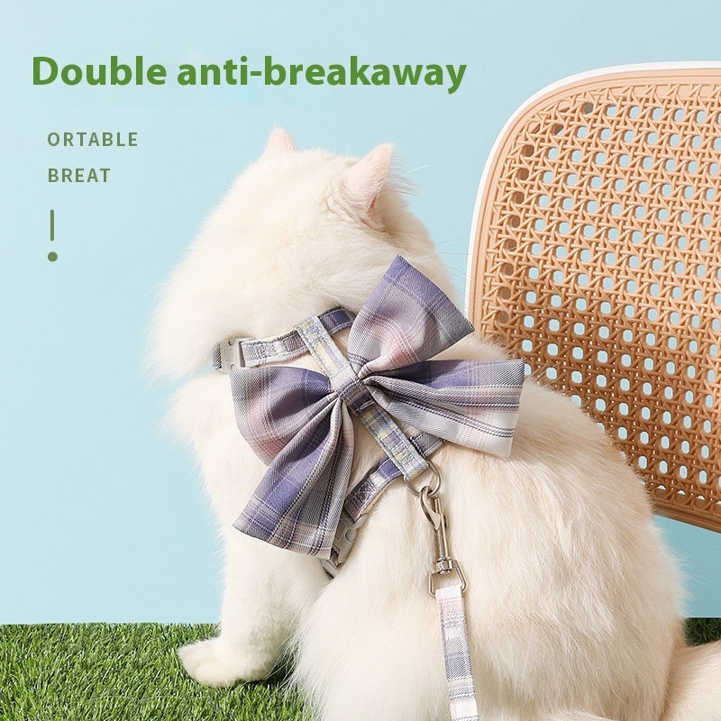 Bow I-shaped Pet Hand Holding Rope
