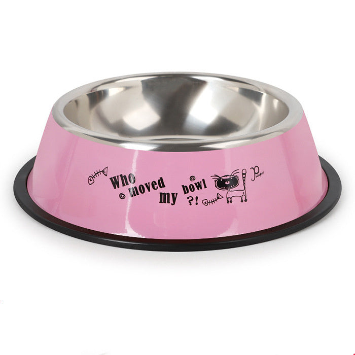 Stainless steel dog feeding bowl
