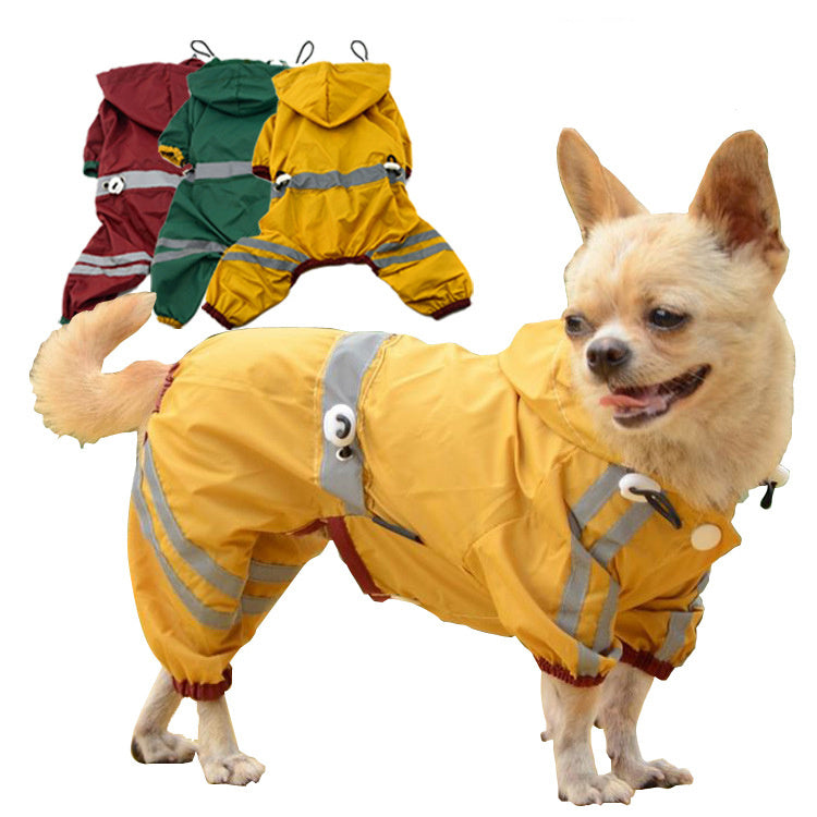 Waterproof Dog Cat Raincoat Reflective Hoodie XS-XXL