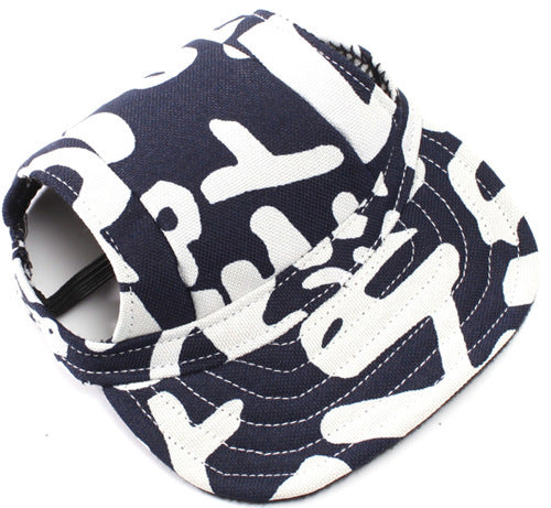 Pet Baseball Canvas Dog Peak Sun Hat Camouflage Beach Hat