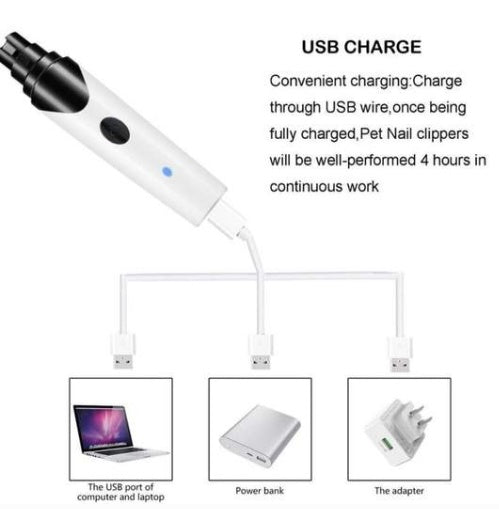 Pet Dog Cat Electric Nail Clippers Cleaning Nails