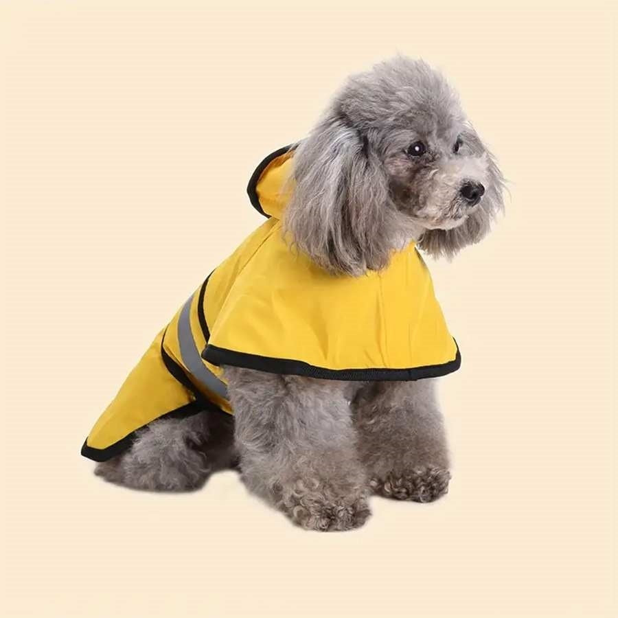Golden Retriever Big Dog Pet Raincoat Reflective Dog Clothes Poncho