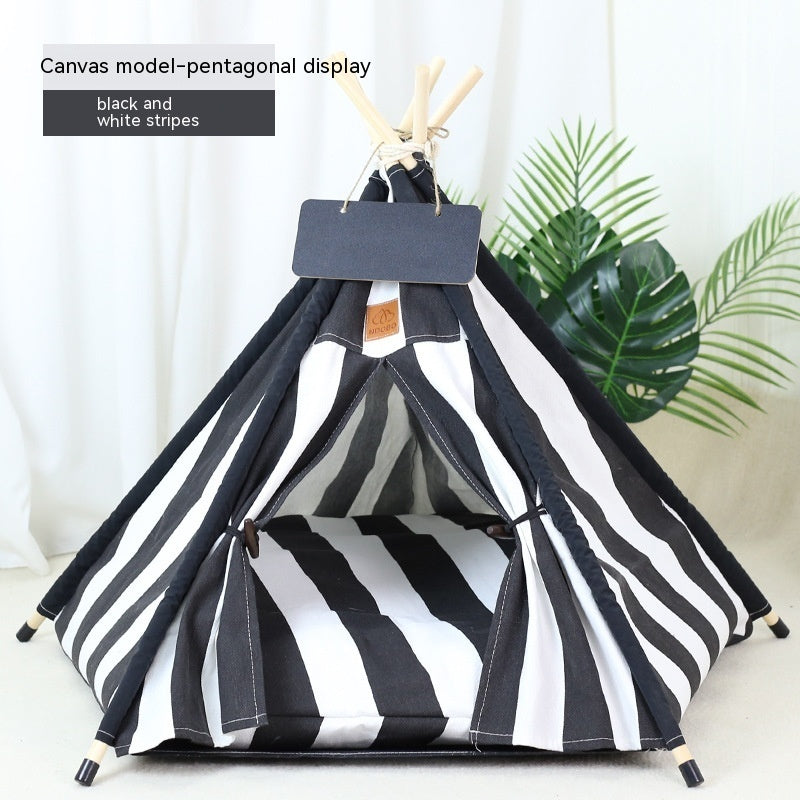 Pet Tent Cat House Removable And Washable Kennel Cat Villa Semi-enclosed Insulation