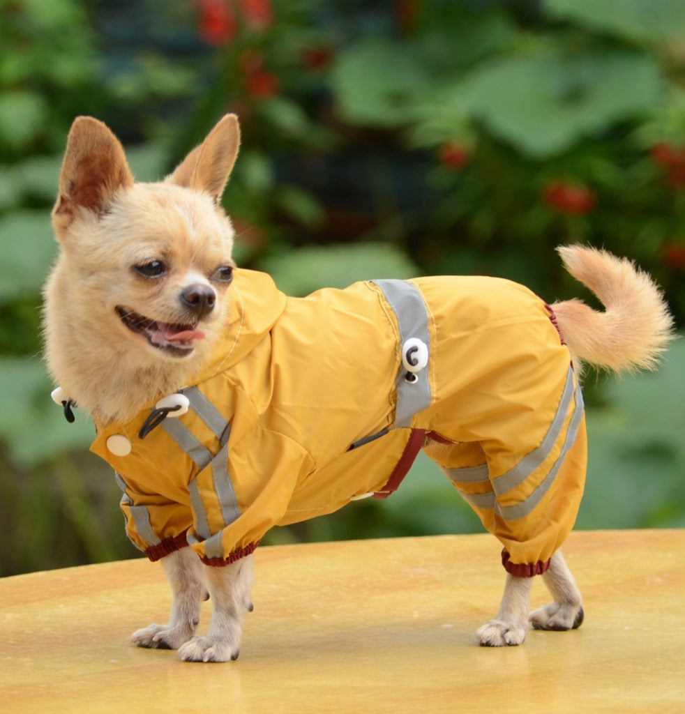 Waterproof Dog Cat Raincoat Reflective Hoodie XS-XXL