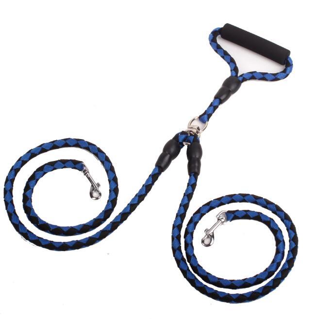 Double-Ended Traction Rope For Walking Dog Leash Collar