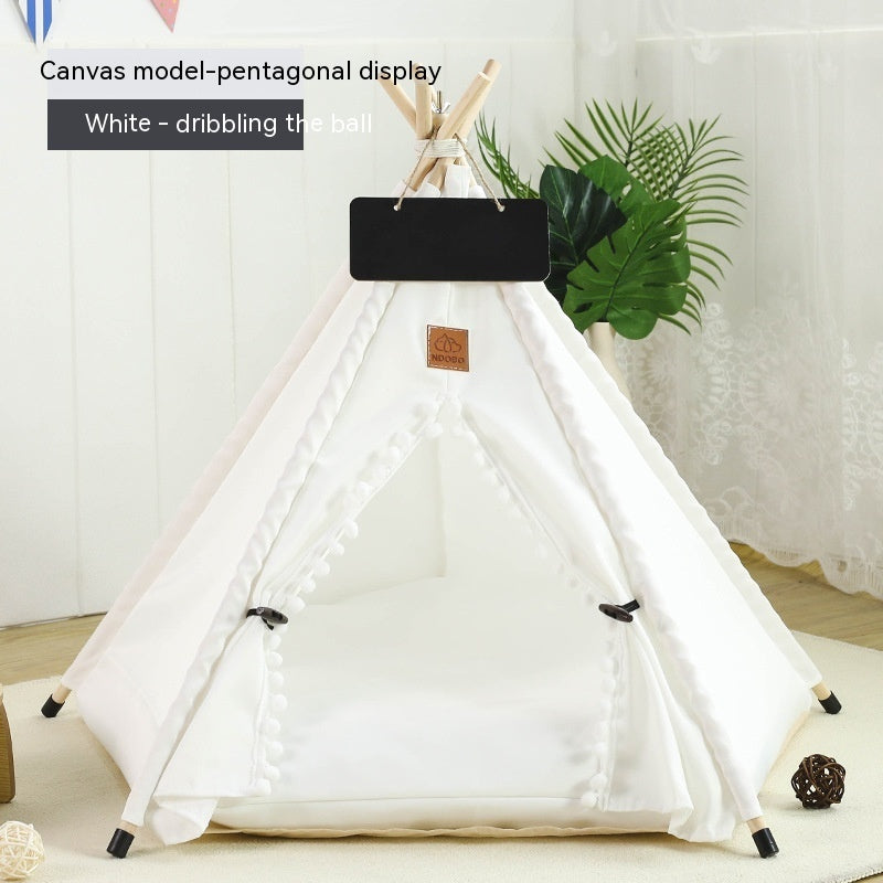 Pet Tent Cat House Removable And Washable Kennel Cat Villa Semi-enclosed Insulation