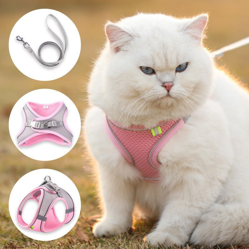 Cat Pulling Rope Vest Pulling Leash