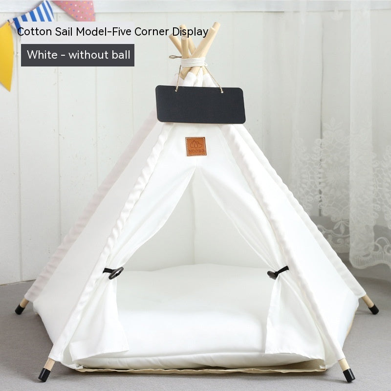 Pet Tent Cat House Removable And Washable Kennel Cat Villa Semi-enclosed Insulation