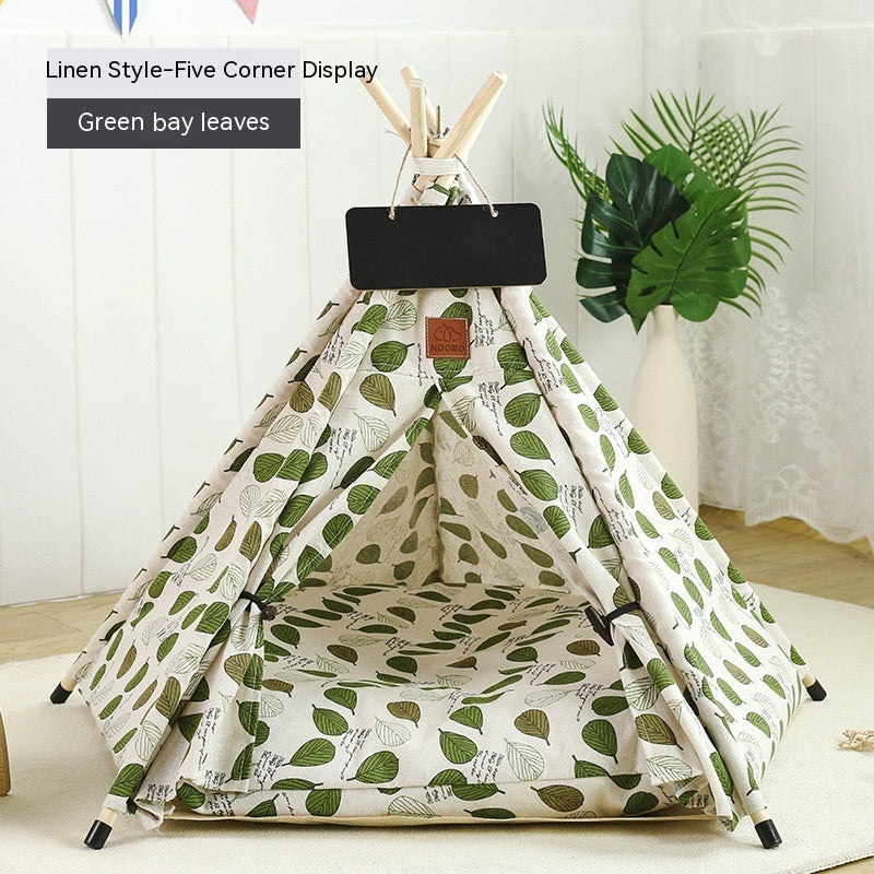 Pet Tent Cat House Removable And Washable Kennel Cat Villa Semi-enclosed Insulation