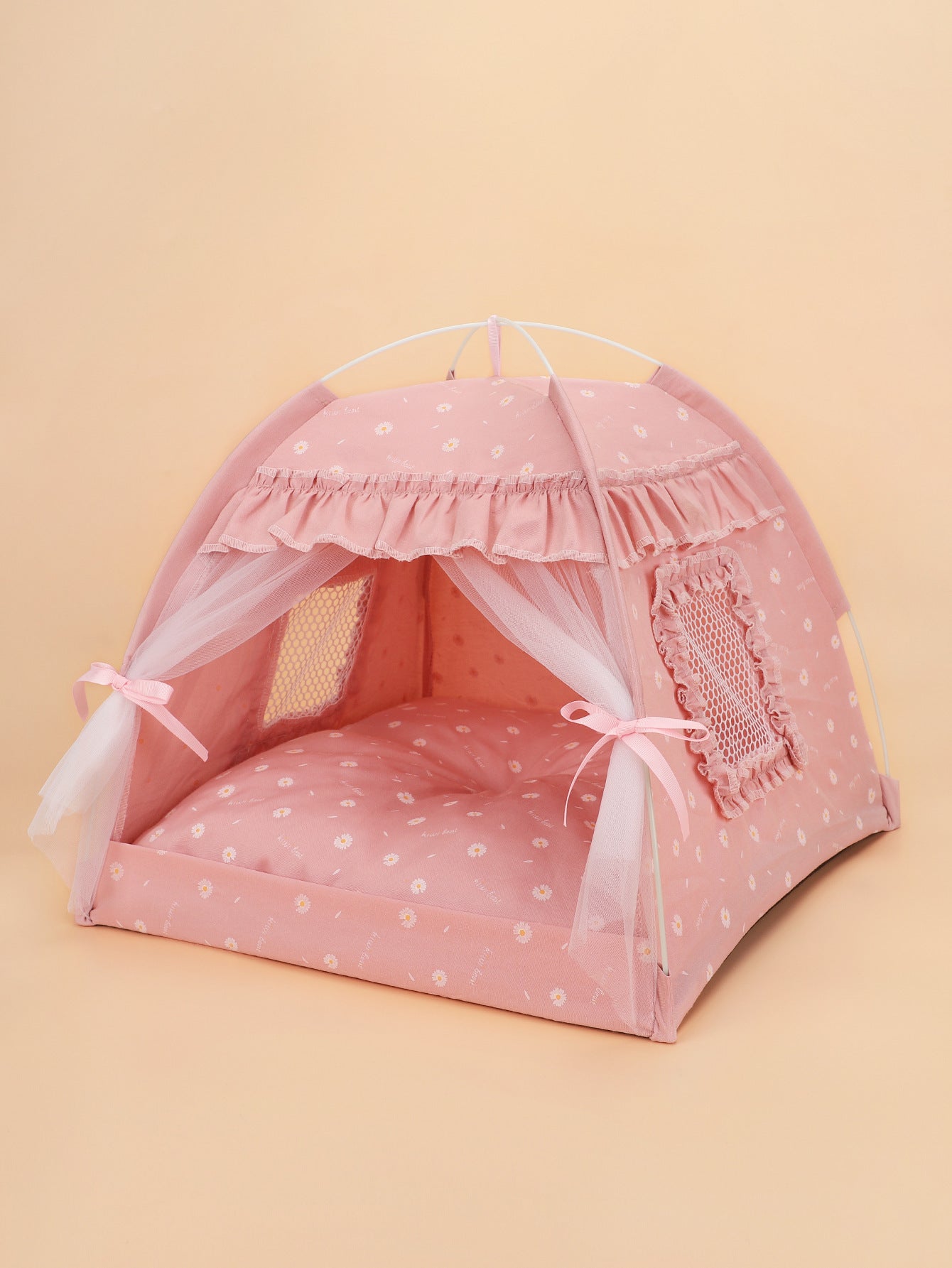 Cat Kennel Summer Semi-closed Foldable Outdoor Pet Tent