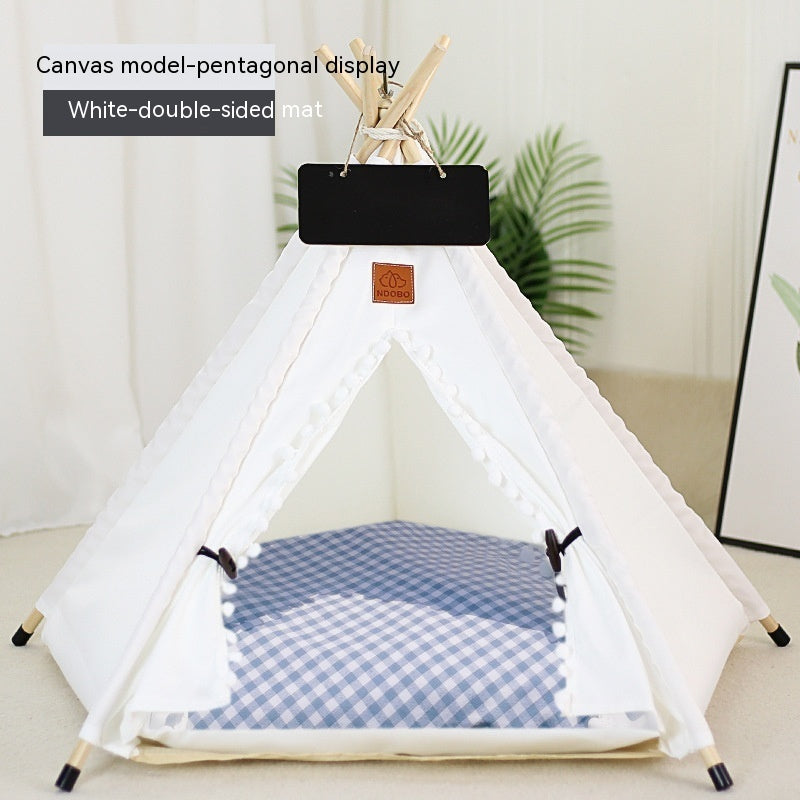 Pet Tent Cat House Removable And Washable Kennel Cat Villa Semi-enclosed Insulation