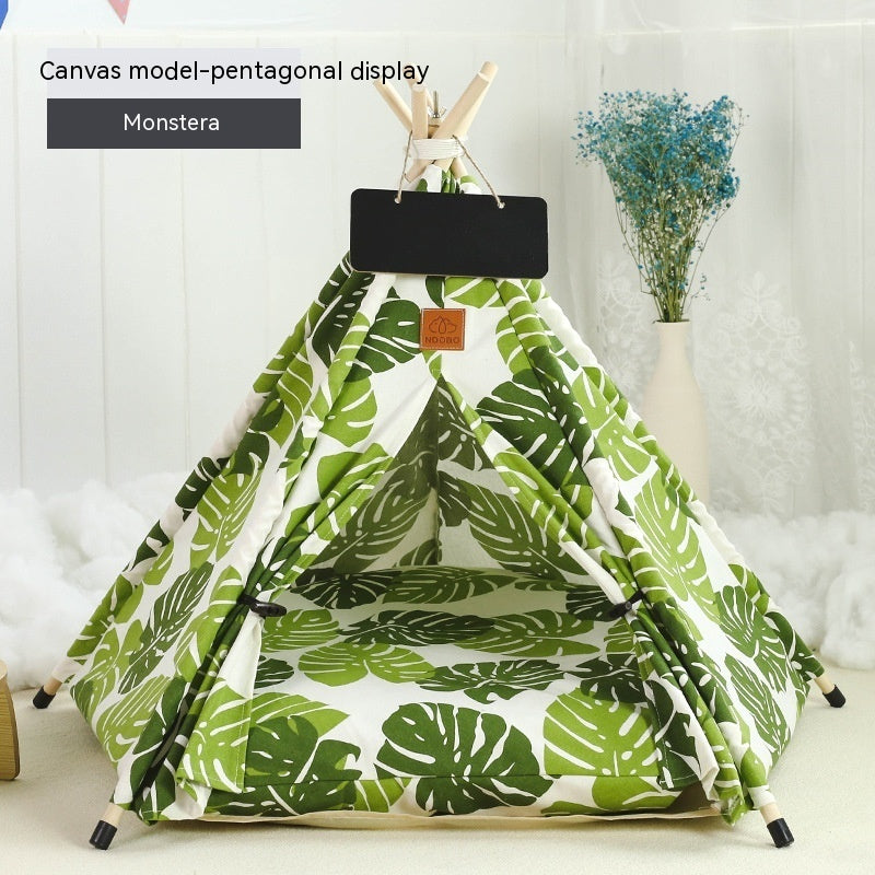 Pet Tent Cat House Removable And Washable Kennel Cat Villa Semi-enclosed Insulation