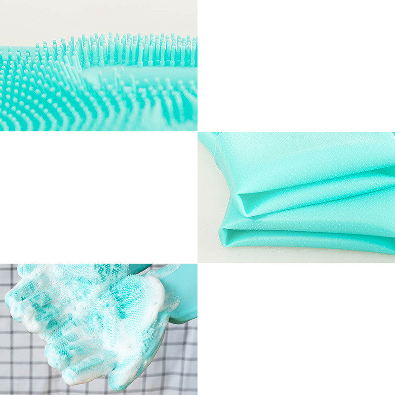 Silicone Dog Grooming Hair Glove Bath Cleaning Brushes