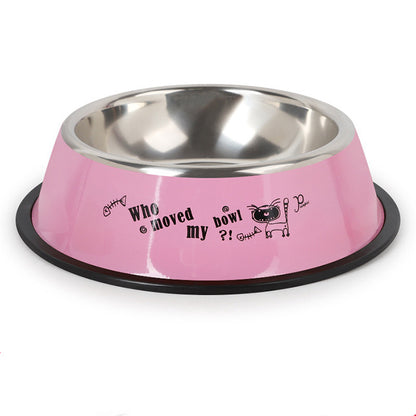 Stainless steel dog feeding bowl