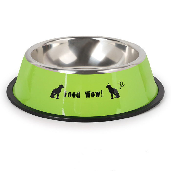 Stainless steel dog feeding bowl