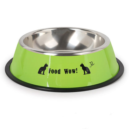 Stainless steel dog feeding bowl