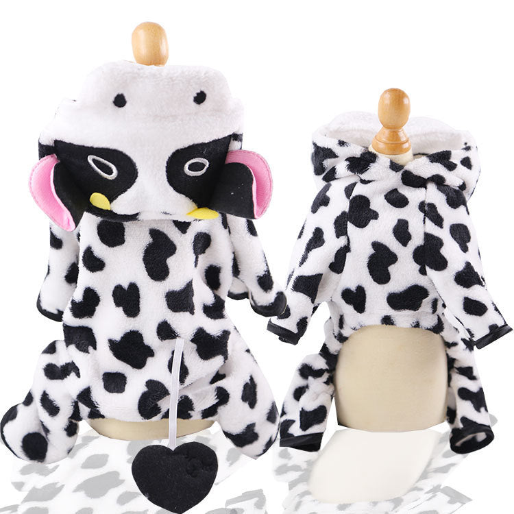 New Year Dog Cat Clothes Accessories Pet Supplies Fall winter Four Legged Cotton-padded Clothes