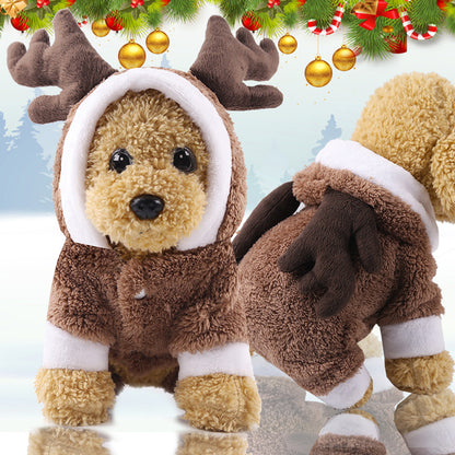 New Year Dog Cat Clothes Accessories Pet Supplies Fall winter Four Legged Cotton-padded Clothes