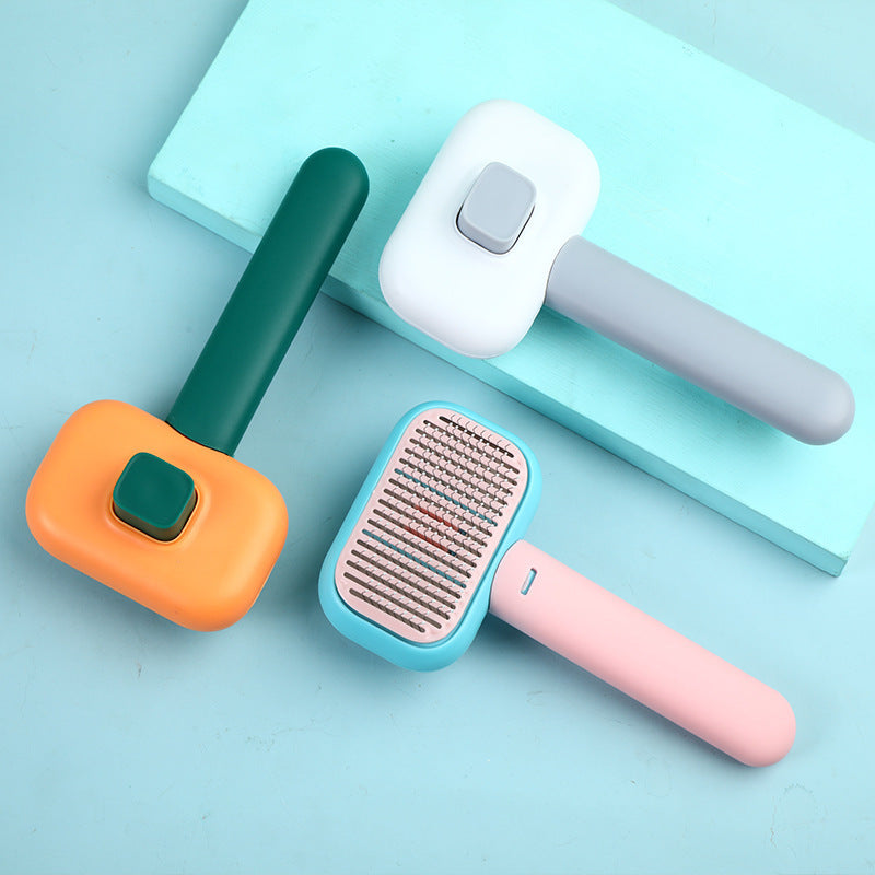 Cat Dog Hair Massage Comb Open-Knot Stainless Steel Comb
