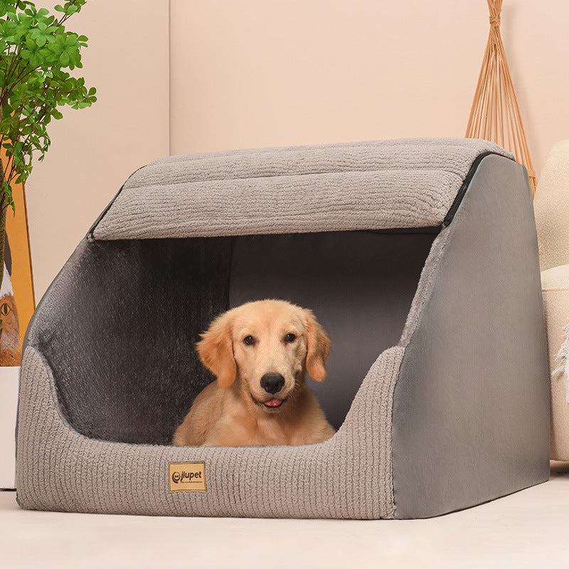 Warm Medium Large Dog Removable And Washable Pet Bed