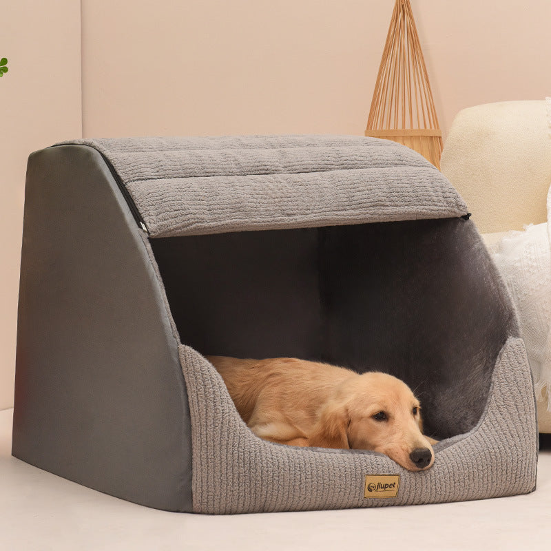 Warm Medium Large Dog Removable And Washable Pet Bed