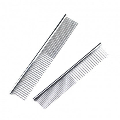 Pet Cat Dog Stainless Steel Straight Comb