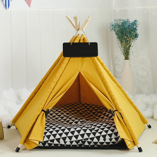 Pet Tent Cat House Removable And Washable Kennel Cat Villa Semi-enclosed Insulation