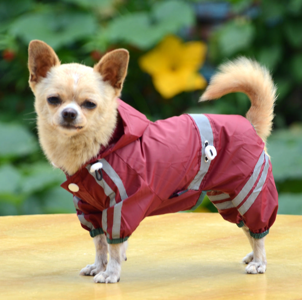 Waterproof Dog Cat Raincoat Reflective Hoodie XS-XXL