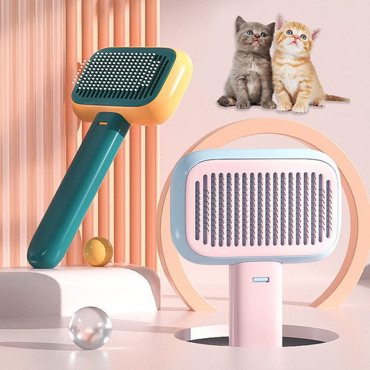 Cat Dog Hair Massage Comb Open-Knot Stainless Steel Comb