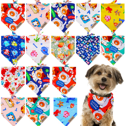 Cute Cartoon Pet Saliva Towel Spring And Summer