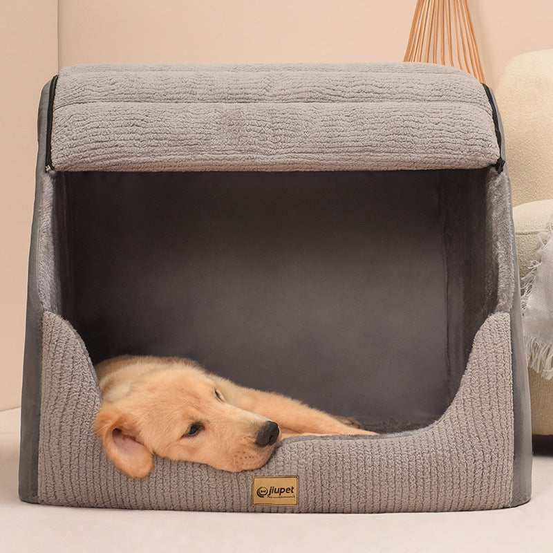 Warm Medium Large Dog Removable And Washable Pet Bed