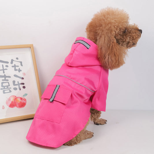 Reflective Waterproof Snowproof Raincoat For Small Dog Cat