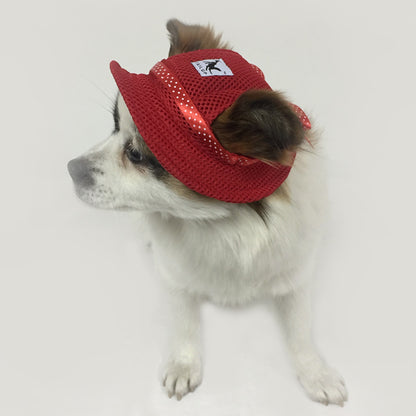 Pet Sandwich Mesh Breathable Sun Hat