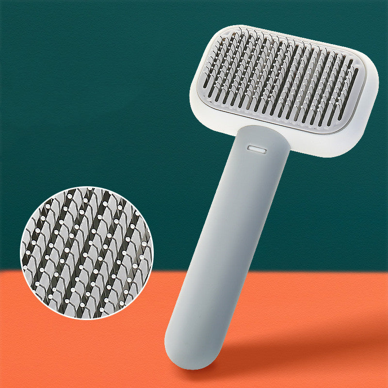 Cat Dog Hair Massage Comb Open-Knot Stainless Steel Comb