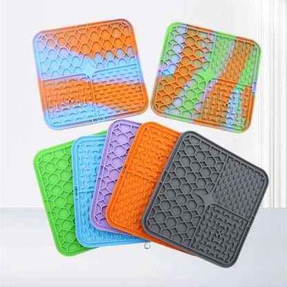 Silicone Pet Slow Food Tableware Suction Cup Dog Mat