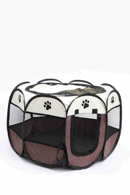 Octagonal Cage Fence Pet Cloth Tent Easy Storage