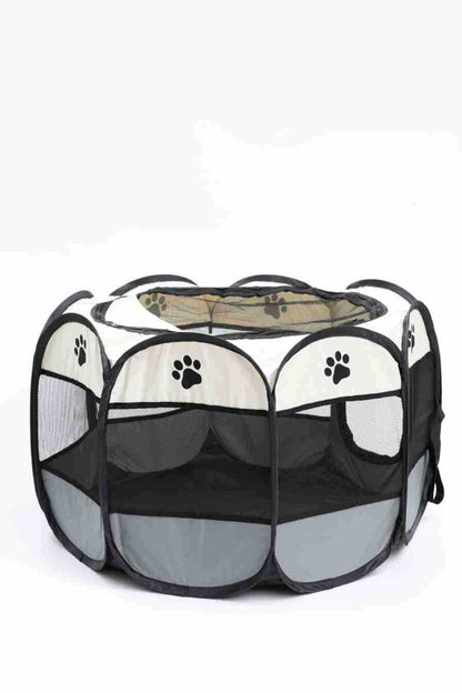 Octagonal Cage Fence Pet Cloth Tent Easy Storage