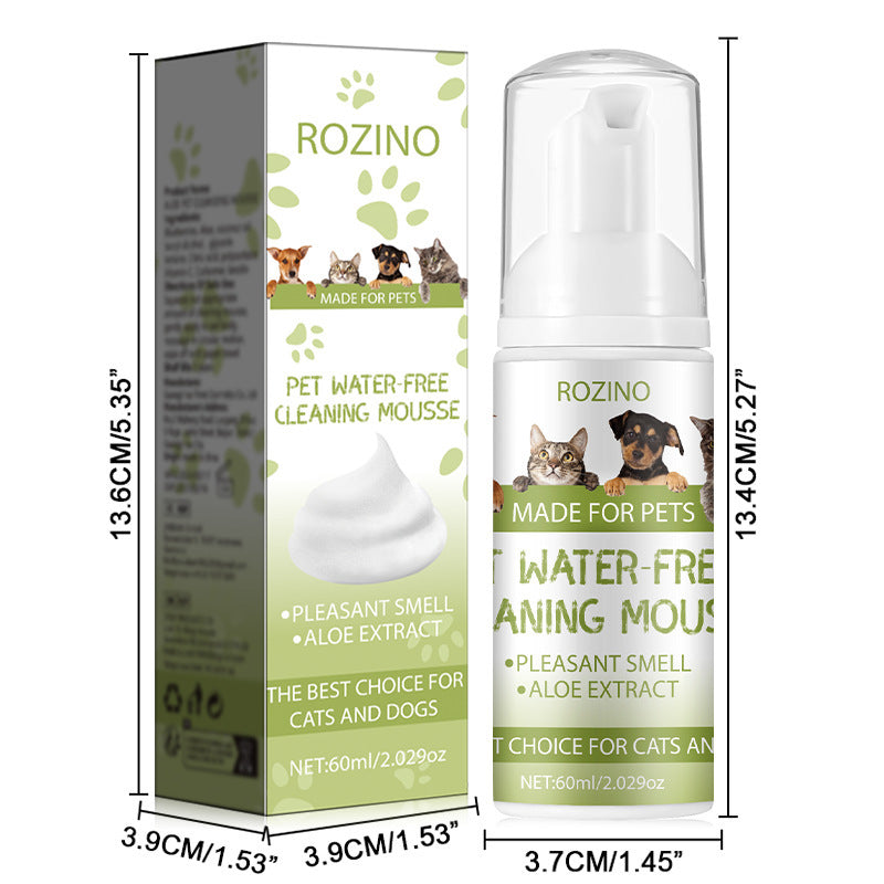 Pet Wash-free Cleaning Hair Skin Fragrance Dry Cleaning Foam