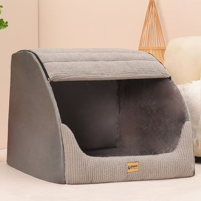 Warm Medium Large Dog Removable And Washable Pet Bed