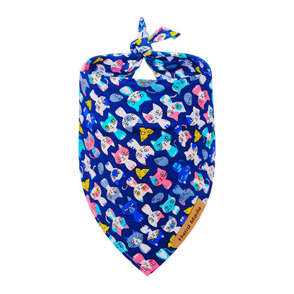 Cute Cartoon Pet Saliva Towel Spring And Summer