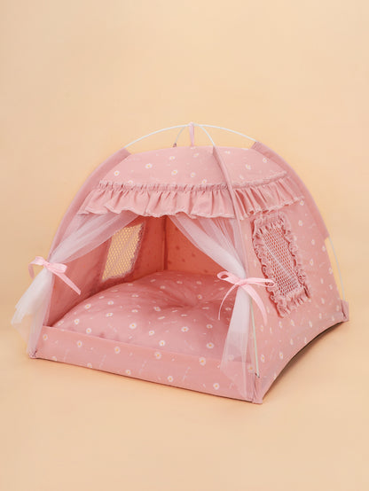 Cat Kennel Summer Semi-closed Foldable Outdoor Pet Tent