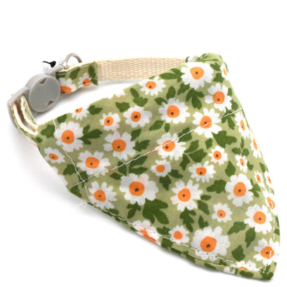 Pet Triangular Scarf Collar Small Floral