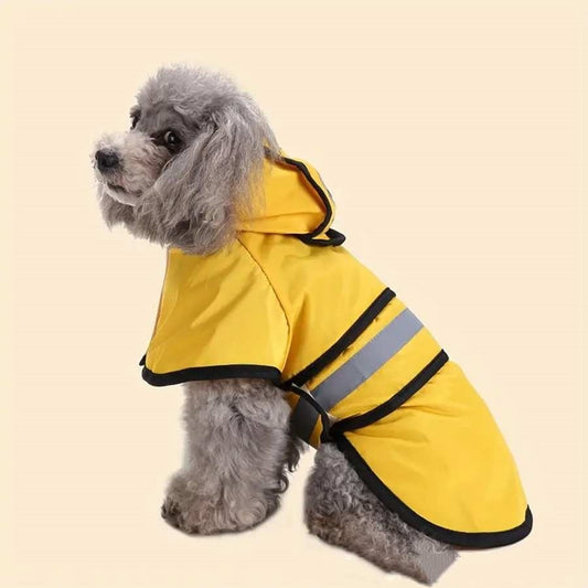 Golden Retriever Big Dog Pet Raincoat Reflective Dog Clothes Poncho